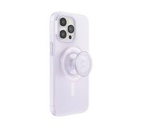 PopSockets: PopCase PlantCore for MagSafe - Plant-Based Phone Case for iPhone 15 Pro Max with a MagSafe Compatible PopGrip - Phone Stand and Grip with a Swappable Top - Opalescent Clear
