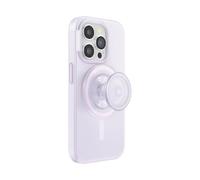 PopSockets: PopCase PlantCore for MagSafe - Plant-Based Phone Case for iPhone 15 Pro with a MagSafe Compatible PopGrip - Phone Stand and Grip with a Swappable Top - Opalescent Clear