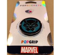PopSockets PopGrip - Expanding Stand and Grip with a Swappable Top for Smartphones and Tablets - Enamel Black Panther