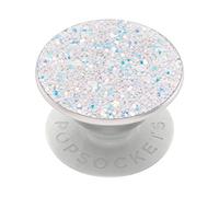 PopSockets PopGrip -All Smartphones and Tablets, Nintendo Switch, Kindle E-reader, Ipad Expanding Stand and Grip with Swappable Top - Sparkle Snow White,Water proof