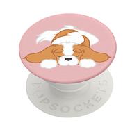 PopSockets PopGrip Design Pupper Cabler, White / Pink