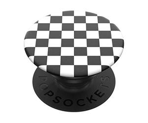 PopSockets: PopGrip Expanding Stand and Grip with a Swappable Top for Phones & Tablets - Checker Black