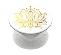 PopSockets: PopGrip - Expanding Stand and Grip with a Swappable Top for Phones & Tablets - Golden Prana