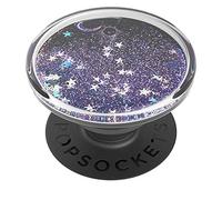 PopSockets: PopGrip Expanding Stand and Grip with a Swappable Top for Phones & Tablets - Tidepool Galaxy Purple, Water proof
