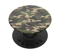 PopSockets: PopGrip Expanding Stand and Grip with a Swappable Top for Phones & Tablets - Woodland Camo