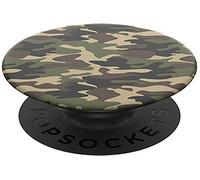 PopSockets: PopGrip Expanding Stand and Grip with a Swappable Top for Phones & Tablets - Woodland Camo