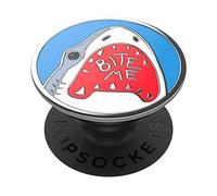 PopSockets PopGrip - Expanding Stand and Grip with a Swappable Top for Smartphones and Tablets - Enamel Shark Bites