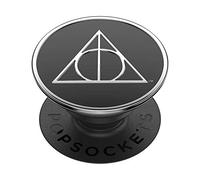 PopSockets PopGrip - Expanding Stand and Grip with a Swappable Top for Smartphones and Tablets - Enamel Deathly Hallows