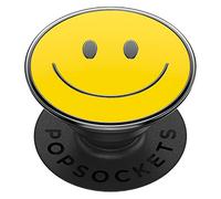 PopSockets: PopGrip - Expanding Stand and Grip with a Swappable Top for Smartphones and Tablets - Enamel Be Happy