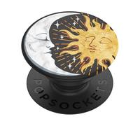 PopSockets PopGrip - Expanding Stand and Grip with a Swappable Top for Smartphones and Tablets - Sun and Moon
