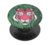 PopSockets PopGrip - Expanding Stand and Grip with a Swappable Top for Smartphones and Tablets - Wild Tiger