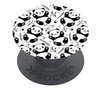 PopSockets PopGrip Extendable Holder and Grip for Smartphones and Tablets Finger Holder Basic Panda Boom