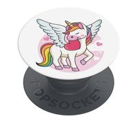 PopSockets PopGrip Extendable Holder and Grip for Smartphones and Tablets Finger Holder Basic Unicorn