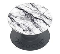 PopSockets PopGrip Extendable Holder and Grip for Smartphones and Tablets Finger Holder Basic White Stone Marble