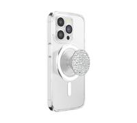 PopSockets PopGrip for MagSafe, Magnetic Phone Grip & Stand, Swappable Top, Secure Grip for iPhone MagSafe Cases, Kickstand for Hands-Free Viewing, Wireless Charging Compatible - Fata Morgana Chrome