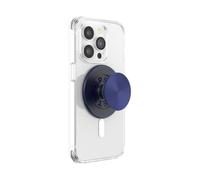 PopSockets Round Phone Grip Compatible with MagSafe, Adapter Ring Included, Phone Holder, Wireless Charging Compatible - Aluminium Frech Navy