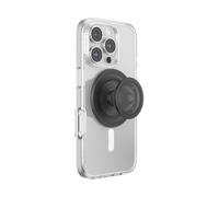 PopSockets PopGrip for MagSafe, Magnetic Phone Grip & Stand, Swappable Top, Secure Grip for iPhone MagSafe Cases, Kickstand for Hands-Free Viewing, Wireless Charging Compatible - Translucent Black