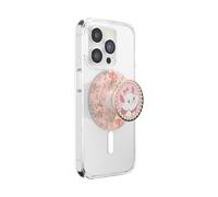 PopSockets PopGrip for MagSafe, Magnetic Phone Grip & Stand, Swappable Top, Secure Grip for iPhone MagSafe Cases, Kickstand for Hands-Free Viewing, Wireless Charging Compatible - Enamel Marie In Bloom