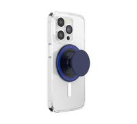 PopSockets Round Phone Grip Compatible with MagSafe, Adapter Ring Included, Phone Holder, Wireless Charging Compatible - Basic Naval