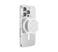 PopSockets PopGrip for MagSafe, Magnetic Phone Grip & Stand, Swappable Top, Secure Grip for iPhone MagSafe Cases, Kickstand for Hands-Free Viewing, Wireless Charging Compatible - Clear