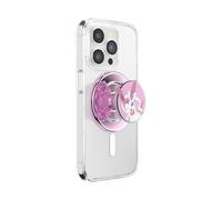 PopSockets PopGrip for MagSafe, Magnetic Phone Grip & Stand, Swappable Top, Secure Grip for iPhone MagSafe Cases, Kickstand for Hands-Free Viewing, Wireless Charging Compatible - Enamel Sylveon Wink