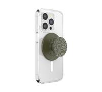 PopSockets PopGrip for MagSafe, Magnetic Phone Grip & Stand, Swappable Top, Secure Grip for iPhone MagSafe Cases, Kickstand for Hands-Free Viewing, Wireless Charging Compatible - Alum Swirl