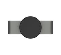 PopSockets: PopGrip Slide Non-Adhesive Phone Grip & Stand with a Swappable Top for iPhone 11 Pro Silicone Case - Black Haze