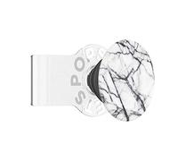 PopSockets: PopGrip Slide Non-Adhesive Phone Grip & Stand with a Swappable Top for iPhone X/XS Silicone Case - Clear as Day