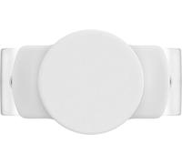 PopSockets: PopGrip Slide Stretch Non-Adhesive Phone Grip & Stand With a Swappable Top for Phones with Rounded Case Only - White