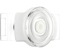 PopSockets: PopGrip Slide Stretch Non-Adhesive Phone Stand & Grip with Square Edges and a Swappable Top - Compatible with Most Phones - Clear on White