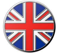 PopSockets: PopGrip with Interchangeable Top for Phones and Tablets - Enamel British Flag