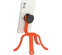 PopSockets: PopMount 2 Flex - Non-Adhesive Flexible Silicone Mount and Tripod for Smartphone and Tablet - Tangerine