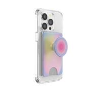 PopSockets Phone Wallet with Expanding Phone Grip, Phone Card Holder - Aura