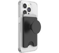 PopSockets 801937 PopWallet+ with Integrated Swappable PopTop - Black