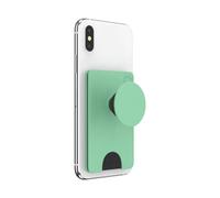 PopSockets PopWallet+ with Swappable PopTop: Phone Grip, Phone Stand, and Wallet for Cards, Removable, Ultra Mint