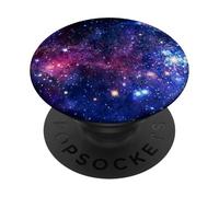 PopSockets Purple Blue Galaxy Space Stars Nebula Cosmic Sky PopSockets Swappable PopGrip