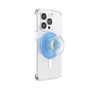 PopSockets Round Phone Holder Compatible with MagSafe, Including Adapter Ring, Phone Holder, Compatible with Wireless Charging, Blue
