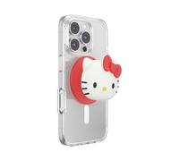 PopSockets Sanrio PopOut Hello Kitty Round Phone Grip Compatible with MagSafe, Adapter Ring Included, Phone Holder, Compatible with Wireless Charging, Sanrio