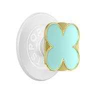 PopSockets Smartphone PopGrip Enamel Clover Pattern Solid Fixing, Green