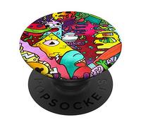 PopSockets Space, Alien, Doodle, Art, Cute Comic, Monster, Illuminati, PopSockets PopGrip: Swappable Grip for Phones & Tablets