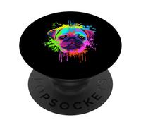 PopSockets Splash Art Pug Gift Pug Dog Lovers PopSockets Swappable PopGrip