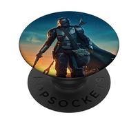 PopSockets Star Wars The Mandalorian and Grogu Sunset Poster PopSockets Swappable PopGrip