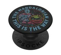 PopSockets Star Wars: The Mandalorian & The Child Neon Line Art PopSockets PopGrip: Swappable Grip for Phones & Tablets