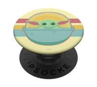 PopSockets Star Wars The Mandalorian The Child Retro Rainbow PopSockets PopGrip: Swappable Grip for Phones & Tablets