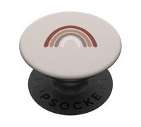 PopSockets Tan Neutral Minimal Boho Earthy Rainbow PopSockets PopGrip: Swappable Grip for Phones & Tablets