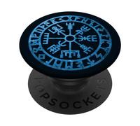 PopSockets Vegvisir viking compass rune protection symbol Celts Nordic PopSockets Swappable PopGrip