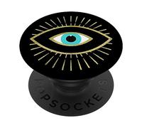 PopSockets Yellow Evil Eye Black PopSockets Swappable PopGrip
