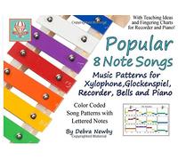 Popular 8 Note Songs: Music Patterns for Xylophone, Glockenspiel, Recorder, Bells and Piano: Volume 1