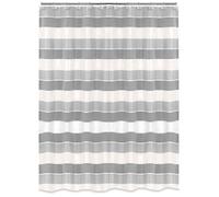 Popular Bath 865806 MODERN LINE, Shower Curtain, GREY