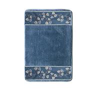 Popular Bath Capri Collection, Bath Rug, Slate Blue